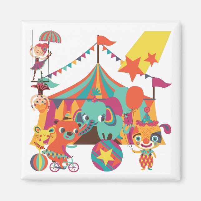 Circus Performers Magnet (Front)