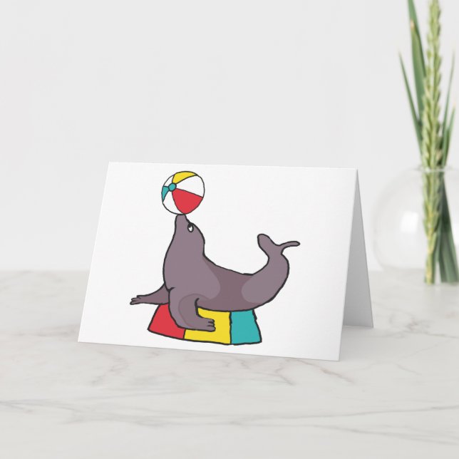 Circus Performing Seal Card (Front)