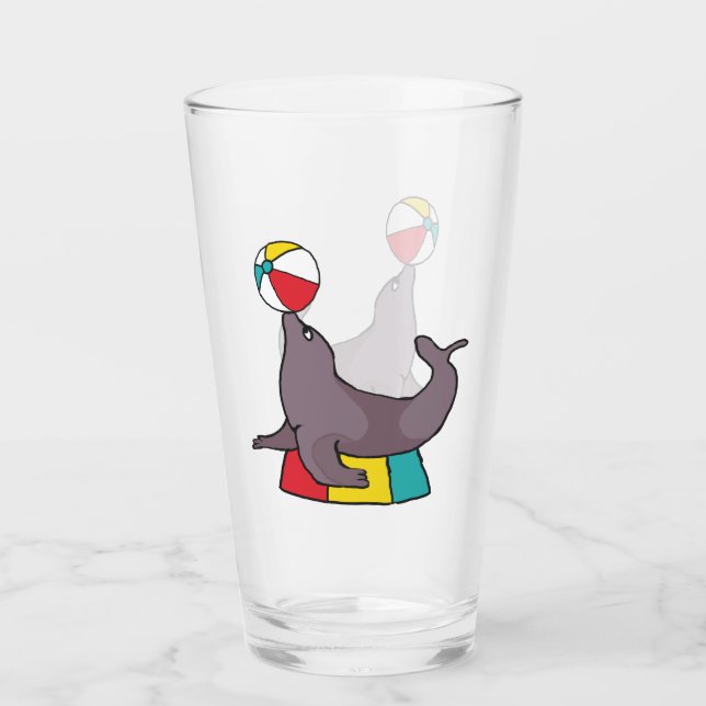 Circus Performing Seal Glass (Front)