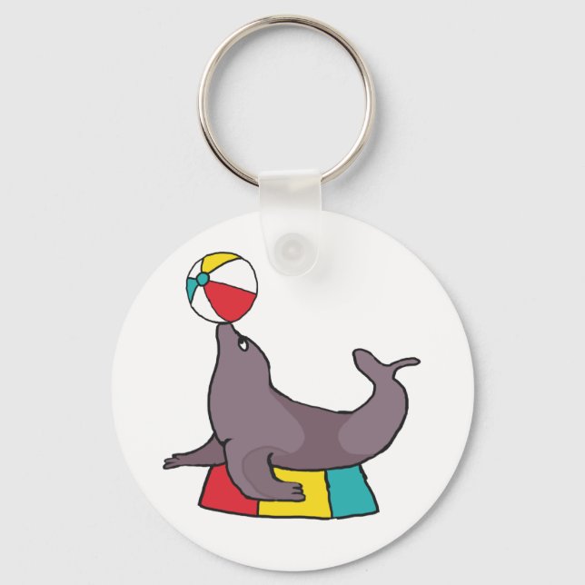 Circus Performing Seal Key Ring (Front)