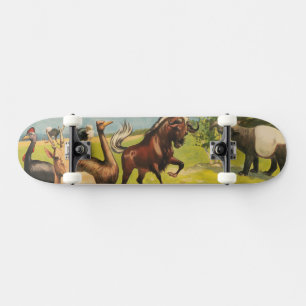 Circus Poster For Adam Forepaugh & Sells Brothers Skateboard