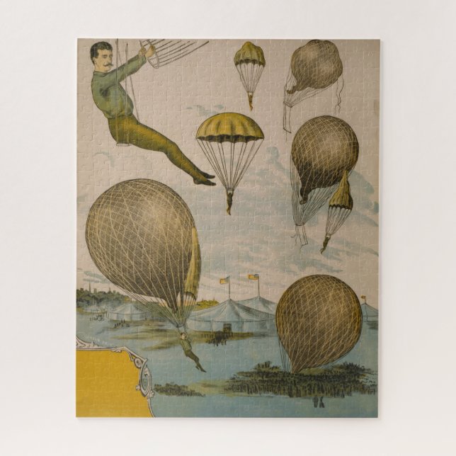 Circus Poster Of An Aerial Balloon Performance Jigsaw Puzzle (Vertical)