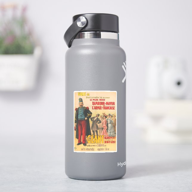 Circus Poster Of Crowd Admiring A French Soldier (HydroFlask)