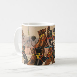 Circus Poster Of Great Danes With Trainer Coffee Mug