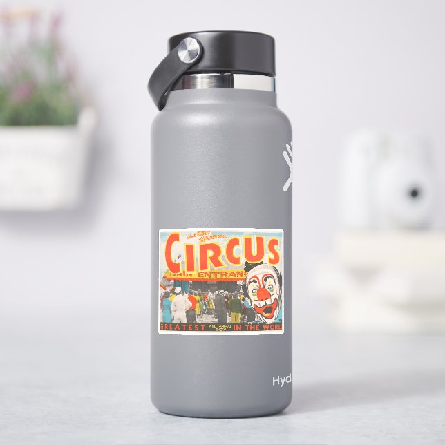 Circus Poster Of People Entering The Big Top (HydroFlask)