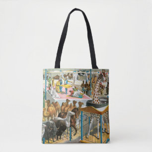 Circus Poster Of People Of Different Nationalities Tote Bag
