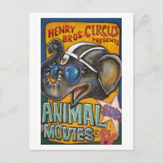 Circus Poster Postcards - Shorty the Elephant