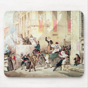 Circus Procession in Italy, 1830 Mouse Pad