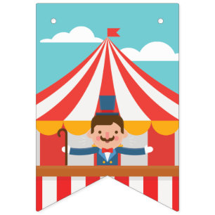 Circus Ringmaster. Circus is coming to town! Bunting