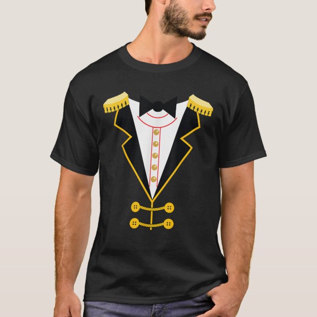 Circus Ringmaster Costume Carnival Theme Halloween T-Shirt (Front)