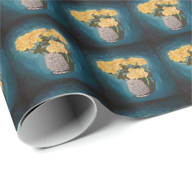 Circus Roses Wrapping Paper (Roll Corner)