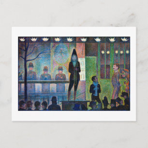 Circus Sideshow, Seurat Postcard