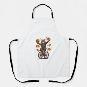 Circus Snack Cat � Funny Food Juggler Cat Apron