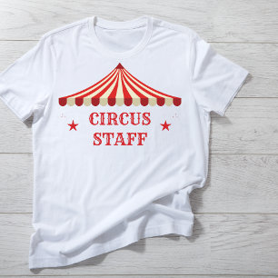 Circus Staff Birthday Theme Party Parents T-Shirt