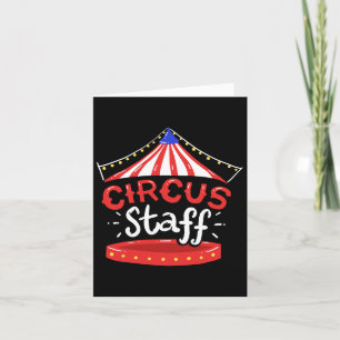 Circus Staff Children Kids Birthday Theme Themed Card