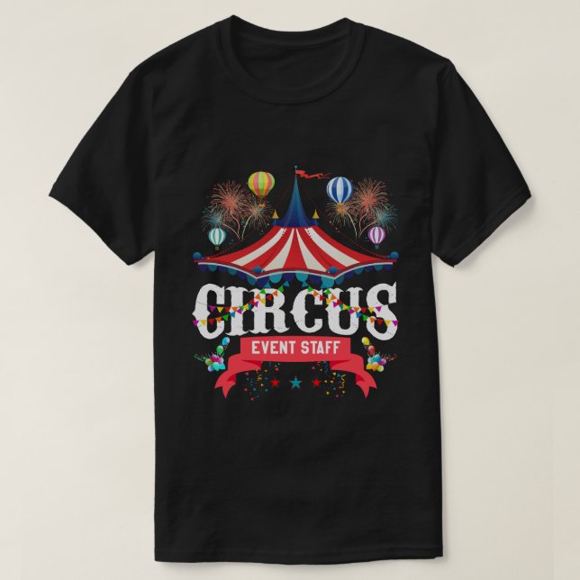  Circus Staff Costume Carnival Vintage T-Shirt (Design Front)