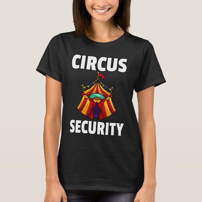 Circus Staff Security Ringmaster Clown T-Shirt (Front)