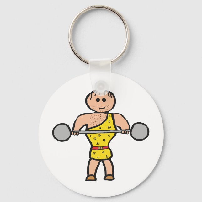 Circus Strongman Key Ring (Front)
