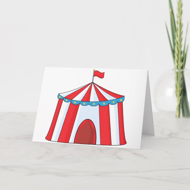 Circus Tent Greeting Cards (Front)