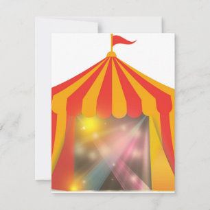 Circus Tent Invitation