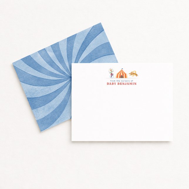 Circus Tent Nursery Note Card (Creator Uploaded)
