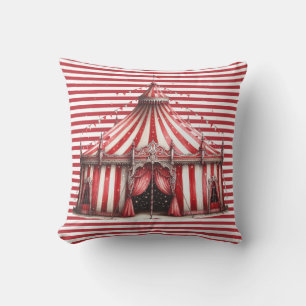 Circus Tent Stripes Pillow
