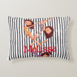 Circus Theme Acrobat Decor for Nursery, Girls, Kid Decorative Cushion