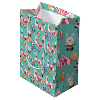 Circus Theme Birthday All Occasions Cute Gift Bag