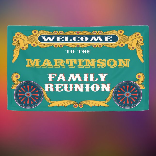 Circus Theme Family Reunion Welcome Banner (Creator Uploaded)