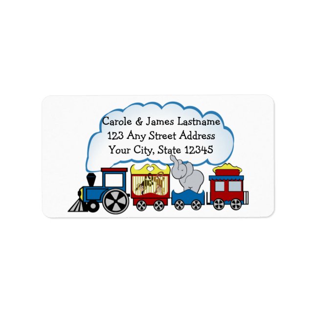 Circus Train Address Label (Front)