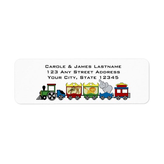 Circus Train Address Return Address Label