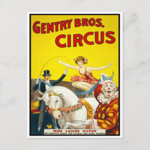 Circus Trick Rider, 1920 Postcard