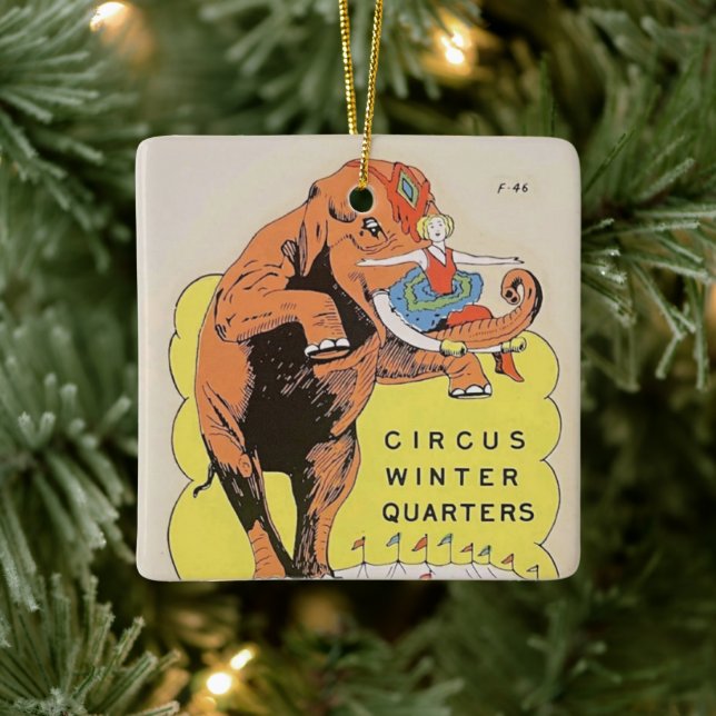  Circus Winter Quarters Ceramic Ornament (Tree)