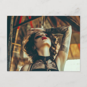 Circus Woman Postcard