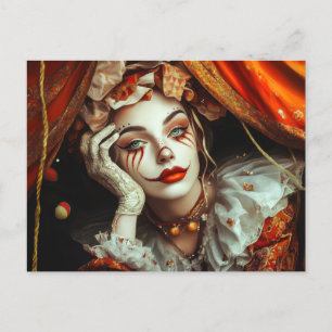 Circus Woman Postcard