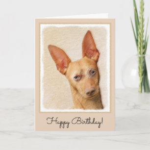 Cirneco dell’Etna Painting - Cute Original Dog Art Card