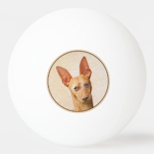 Cirneco dell’Etna Painting - Cute Original Dog Art Ping Pong Ball