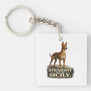 Cirneco dell’Etna Shirt – Straight Out of Sicily Key Ring