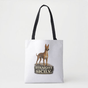 Cirneco dell’Etna Shirt – Straight Out of Sicily Tote Bag