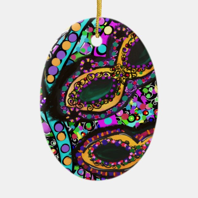 Cirque du Art Ceramic Ornament (Front)