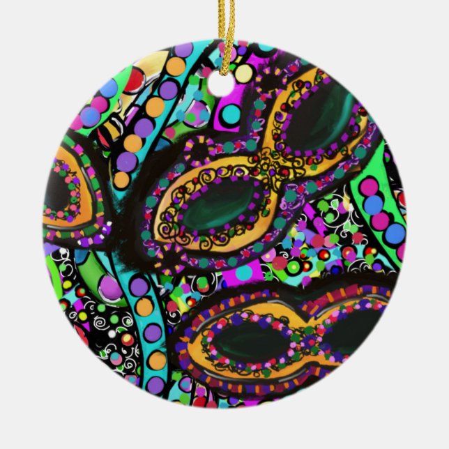 Cirque du Art Ceramic Tree Decoration (Front)