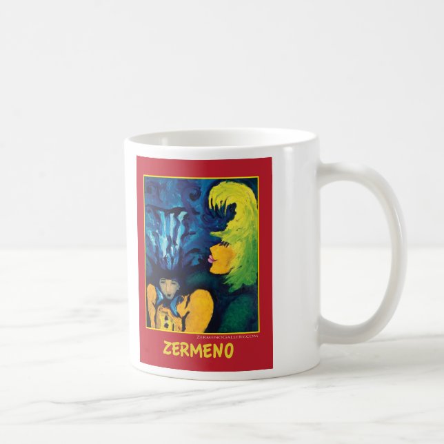 "Cirque Mère Et Enfant" by Zerme Coffee Mug (Right)
