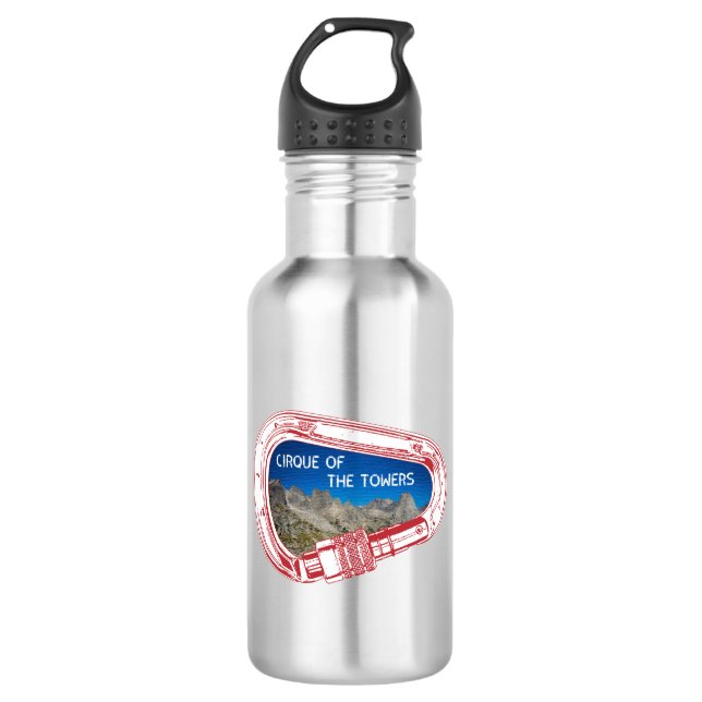 Cirque Of The Towers Climbing Carabiner 532 Ml Water Bottle (Front)