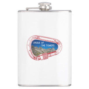 Cirque Of The Towers Climbing Carabiner Hip Flask