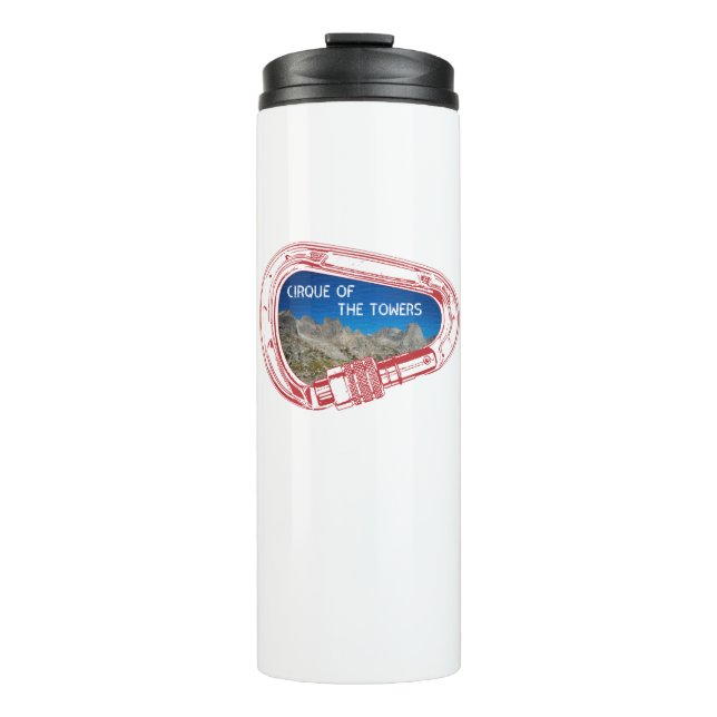 Cirque Of The Towers Climbing Carabiner Thermal Tumbler (Front)