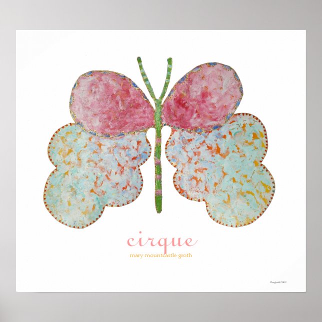 cirque painted butterfly print (Front)