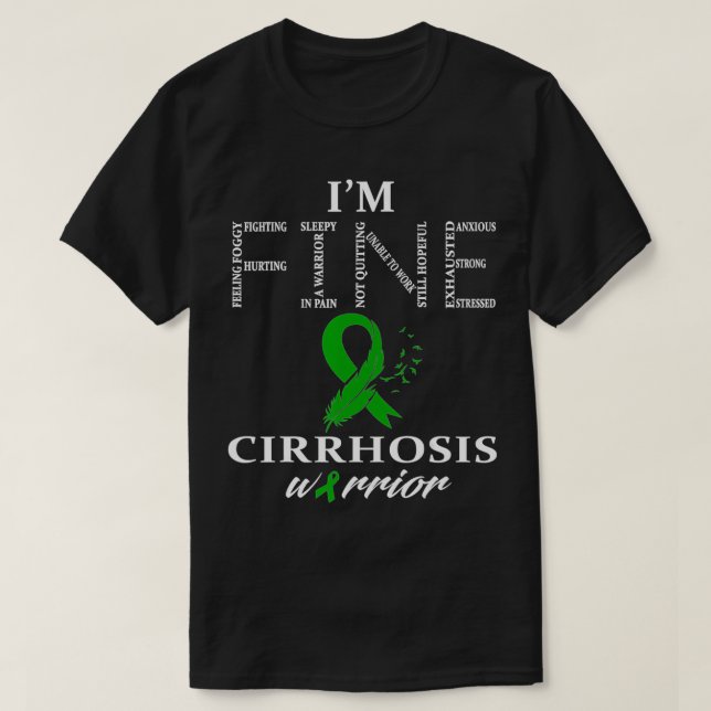 Cirrhosis Warrior  T-Shirt (Design Front)