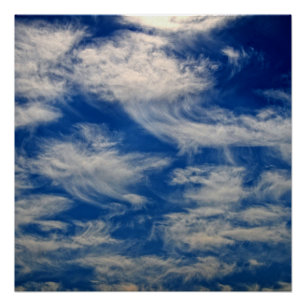 Cirrus Clouds like Angels flying Poster
