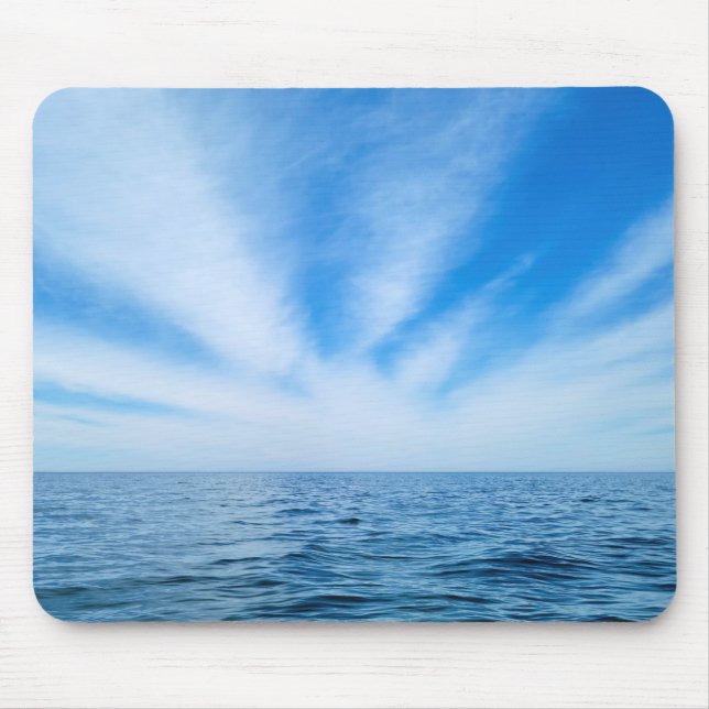 Cirrus Clouds Over Water Mouse Pad (Front)