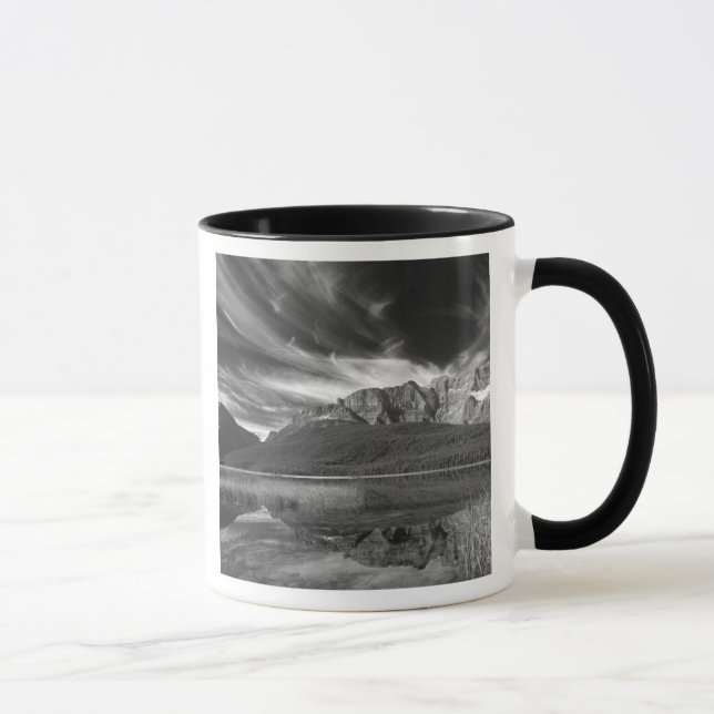 Cirrus clouds over Waterfowl Lake, Banff Mug (Right)